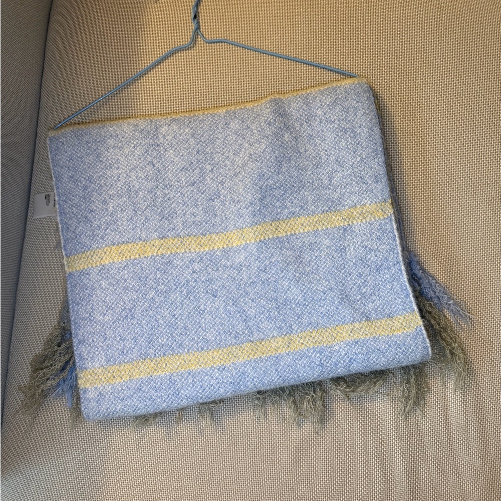 Urban Putfitters Gray and Tan Patterned Scarf